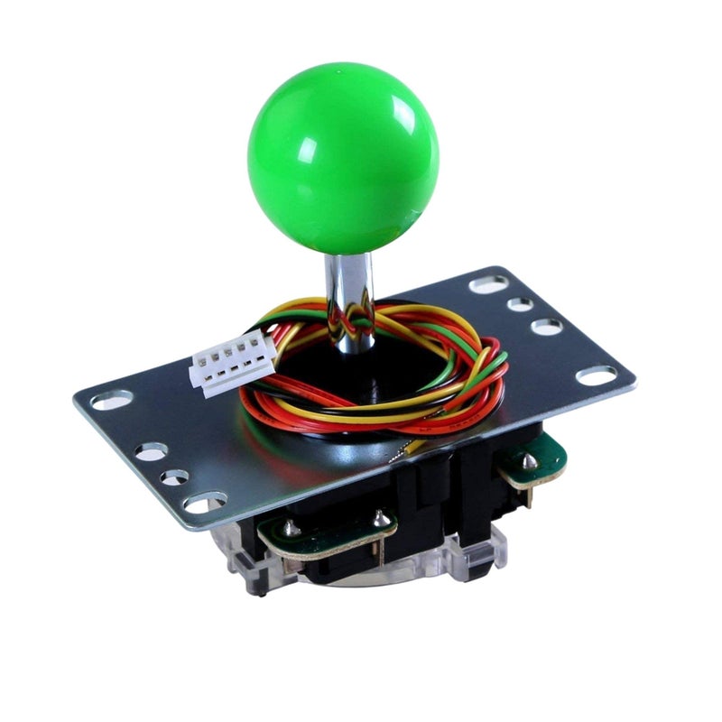 SANWA JLF-TP-8YT Joystick Green Original - for Arcade Jamma Game 4 & 8 Way Adjustable, Compatible with Catz Mad SF4 Tournament Joystick (Green Ball Top) S@NWA - Image 1